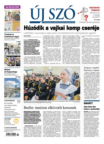 Obálka e-magazínu Új Szó 22.12.2016