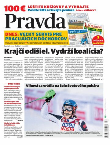 Obálka e-magazínu Pravda 13. 3. 2021