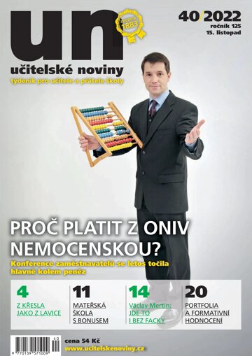 Obálka e-magazínu Učitelské noviny 40/2022