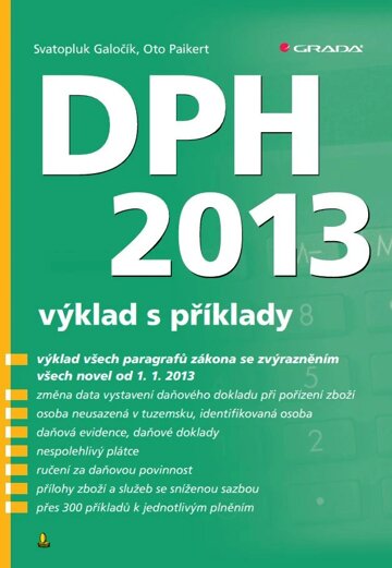 Obálka knihy DPH 2013