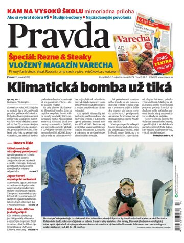 Obálka e-magazínu Pravda 22.1.2016