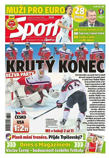 Obálka e-magazínu Sport 20.5.2016