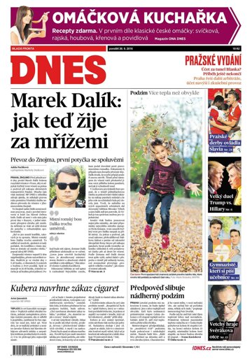 Obálka e-magazínu MF Dnes 26.9.2016