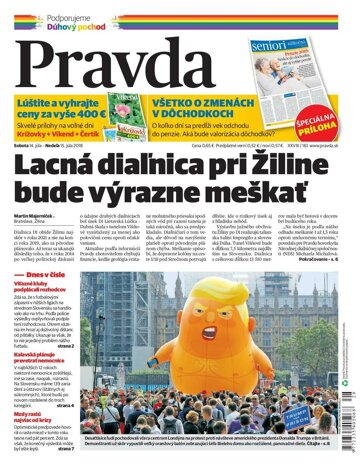 Obálka e-magazínu Pravda 14.7.2018