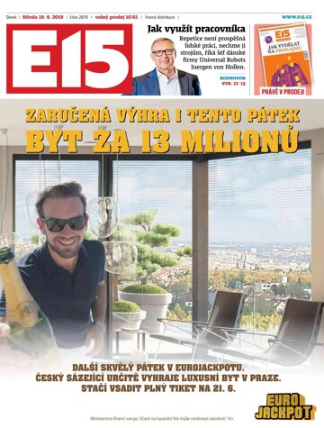 Obálka e-magazínu E15 19.6.2019