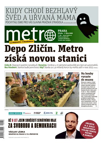 Obálka e-magazínu deník METRO 7.10.2020