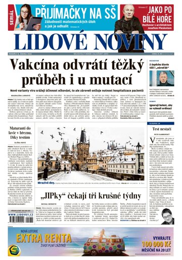 Obálka e-magazínu Lidové noviny 8.2.2021