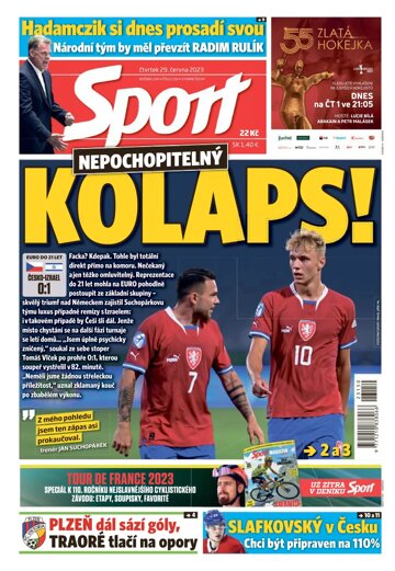 Obálka e-magazínu Sport 29.6.2023