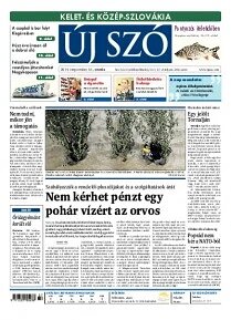 Obálka e-magazínu Új Szó 10.9.2014