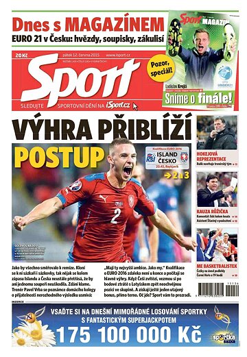 Obálka e-magazínu Sport 12.6.2015