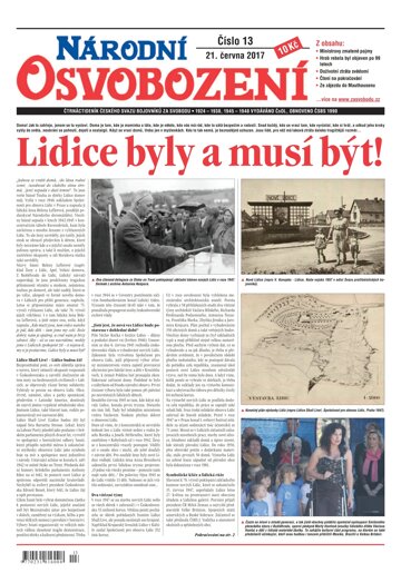 Obálka e-magazínu Národní Osvobození 13/2017