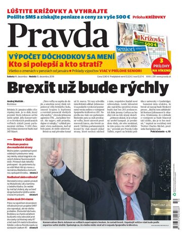 Obálka e-magazínu Pravda 14. 12. 2019