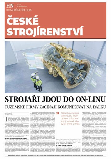 Obálka e-magazínu Hospodářské noviny - příloha 238 - 10.12.2020 příloha České strojírenství