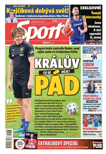 Obálka e-magazínu Sport 8.9.2021