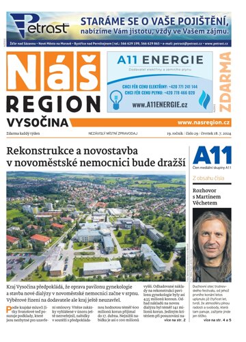 Obálka e-magazínu Náš Region - Vysočina 29/2024