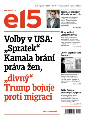 Obálka e-magazínu E15 5.8.2024