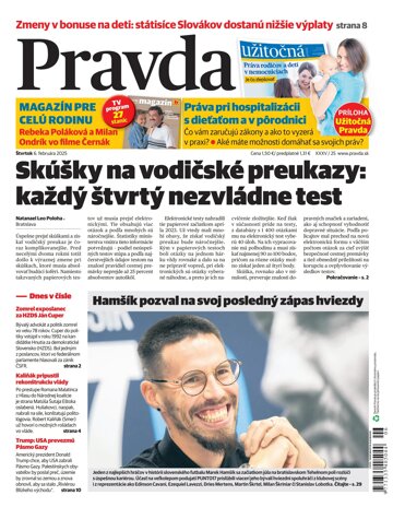 Obálka e-magazínu Pravda 6. 2. 2025