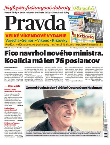 Obálka e-magazínu Pravda 28. 2. 2025