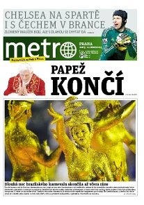 Obálka e-magazínu deník METRO 12.2.2013