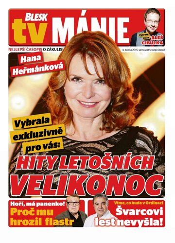 Obálka e-magazínu Blesk Tv manie 4.4.2015