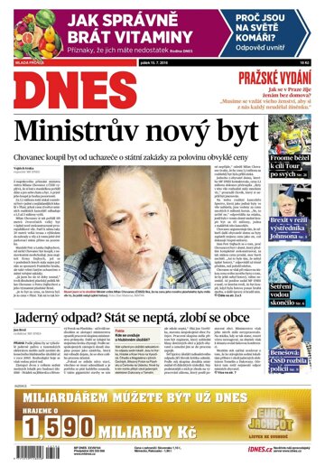 Obálka e-magazínu MF Dnes 15.7.2016