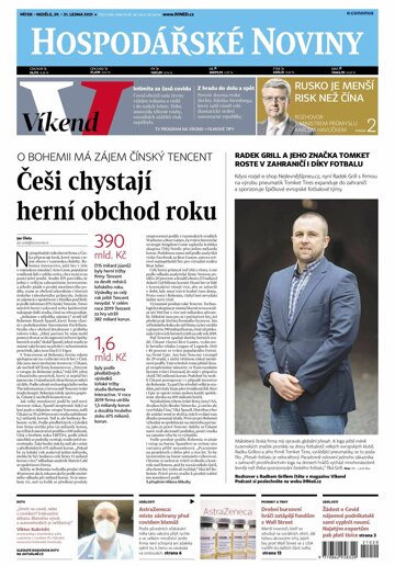 Obálka e-magazínu Hospodářské noviny 020 - 29.1.2021