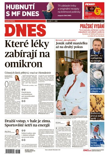 Obálka e-magazínu MF Dnes 17.1.2022