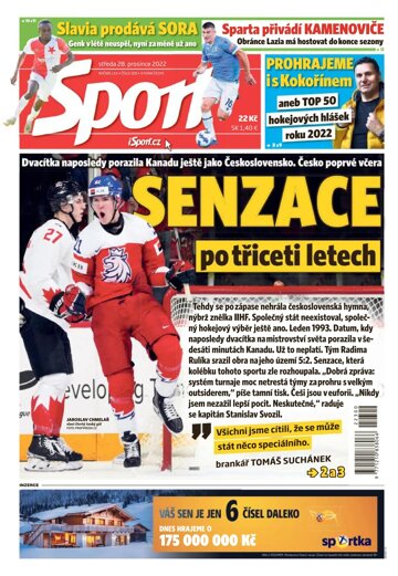 Obálka e-magazínu Sport 28.12.2022