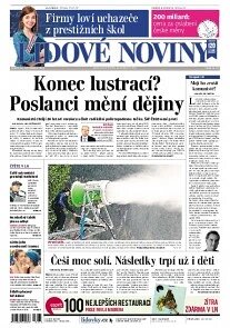 Obálka e-magazínu Lidové noviny 26.11.2013