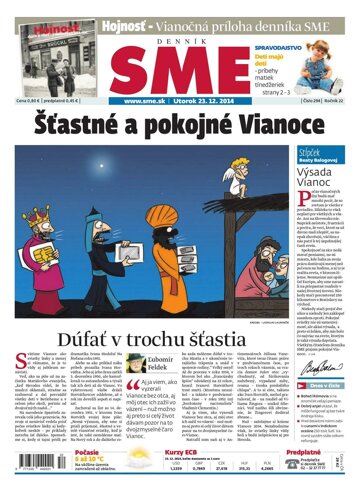 Obálka e-magazínu SME 23.12.2014