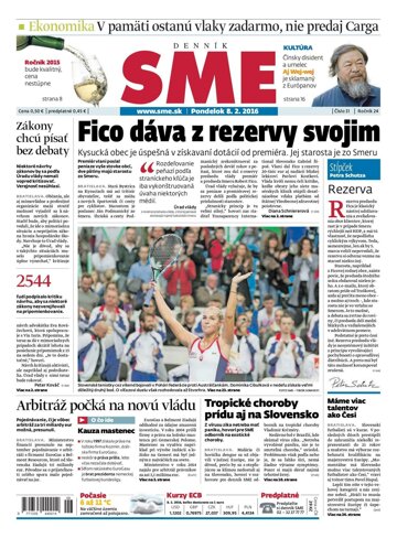 Obálka e-magazínu SME 9.2.2016