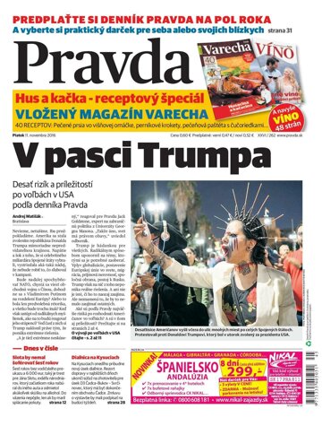 Obálka e-magazínu Pravda 11.11.2016