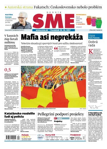 Obálka e-magazínu SME 30.10.2017