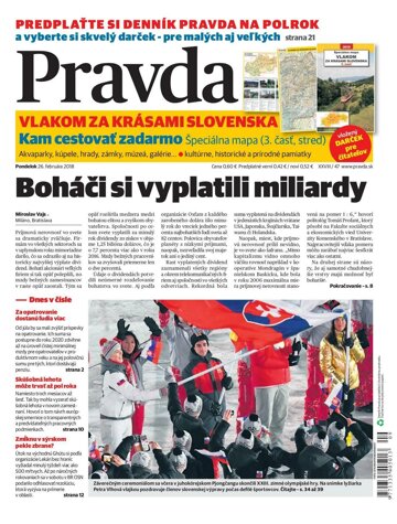 Obálka e-magazínu Pravda 26.2.2018