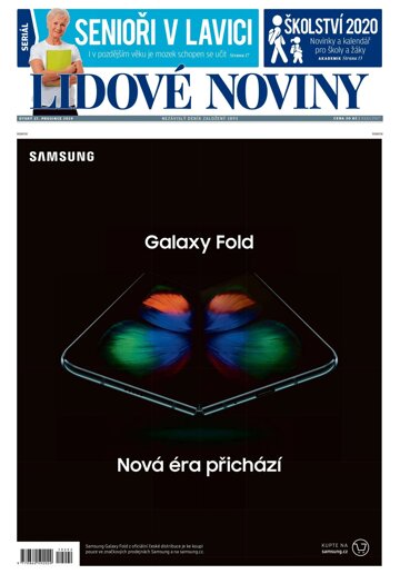 Obálka e-magazínu Lidové noviny 17.12.2019