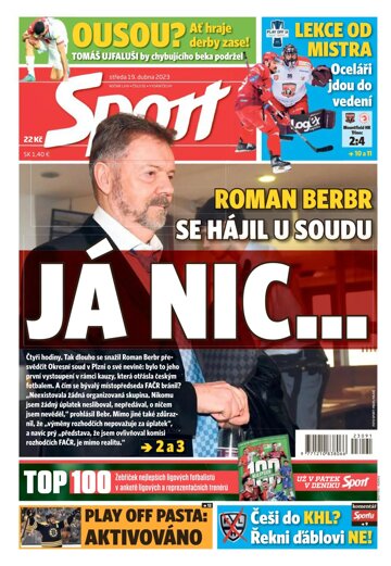 Obálka e-magazínu Sport 19.4.2023