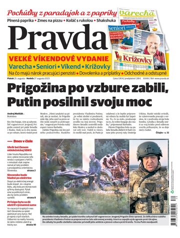 Obálka e-magazínu Pravda 25. 8. 2023