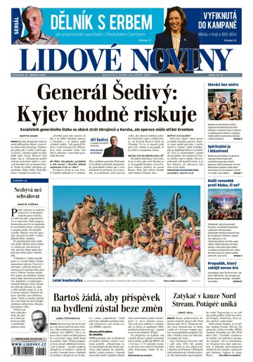 Obálka e-magazínu Lidové noviny 15.8.2024