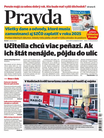 Obálka e-magazínu Pravda 8. 1. 2025