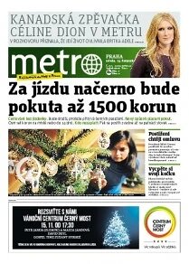 Obálka e-magazínu deník METRO 13.11.2013