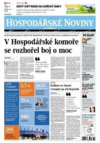 Obálka e-magazínu Hospodářské noviny 015 - 22.1.2014