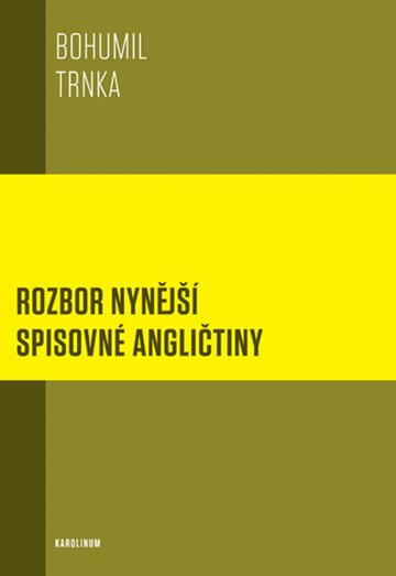 Obálka knihy Rozbor nynější spisovné angličtiny