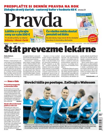 Obálka e-magazínu Pravda 11. 6. 2016