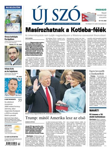 Obálka e-magazínu Új Szó 21.1.2017