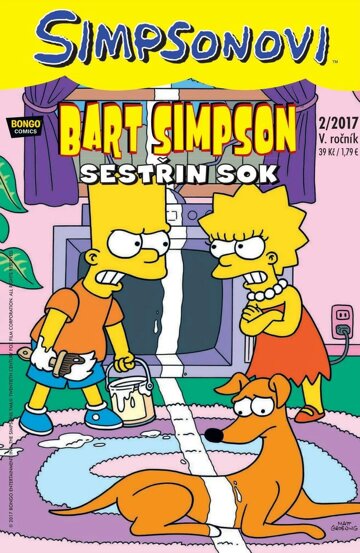 Obálka e-magazínu Bart Simpson 2/2017: Sestřin sok