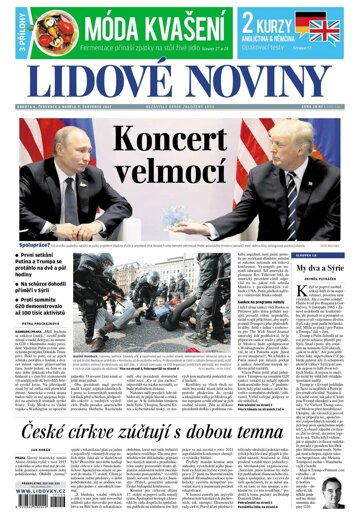 Obálka e-magazínu Lidové noviny 8.7.2017