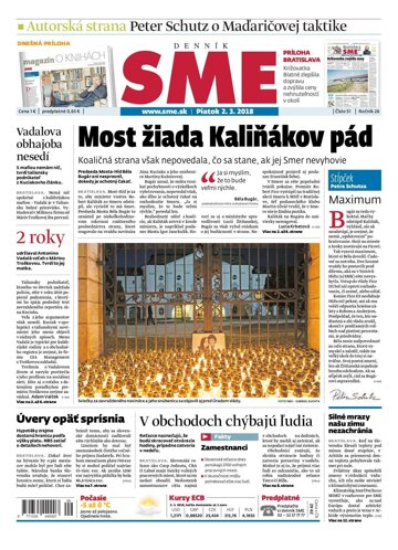 Obálka e-magazínu SME 2.3.2018