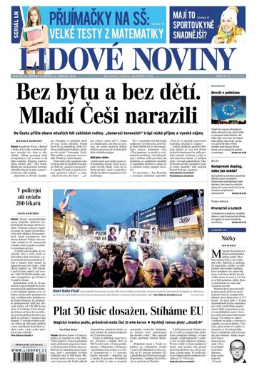 Obálka e-magazínu Lidové noviny 10.3.2018