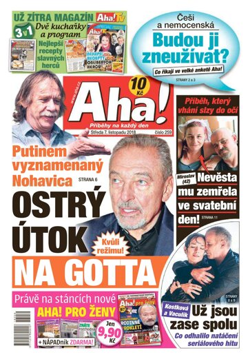 Obálka e-magazínu AHA! 7.11.2018