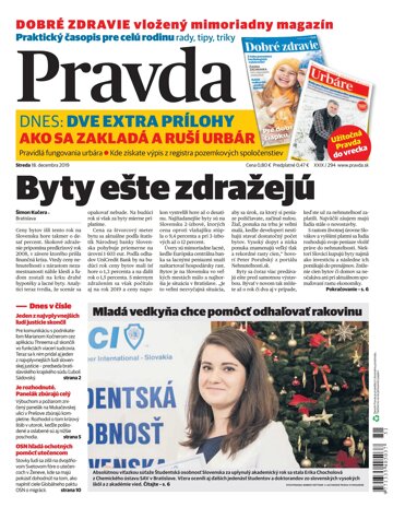 Obálka e-magazínu Pravda 18. 12. 2019